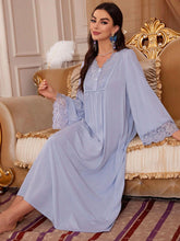 Contrast Lace Detail Maxi Nightdress Lingerie